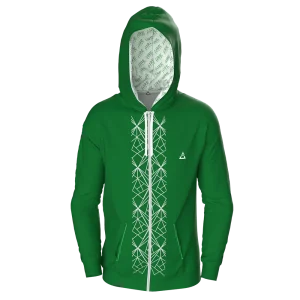 Chaqueta capucha recta bolsillo francés