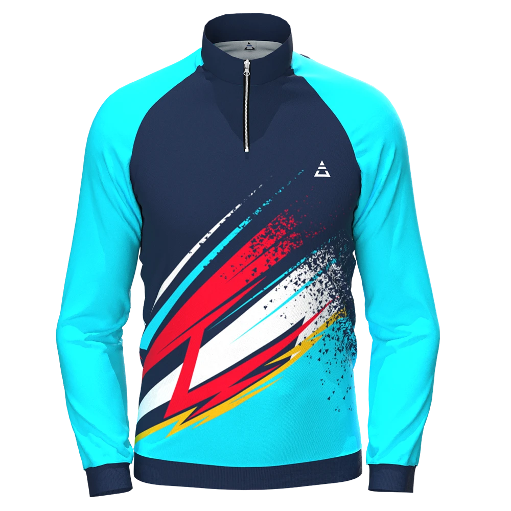 Sudadera media cremallera ranglan