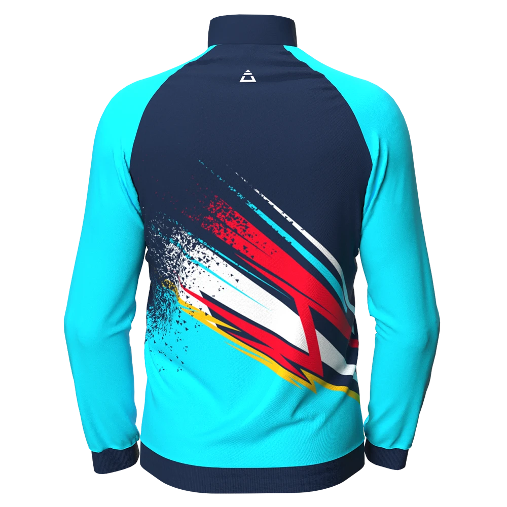 Sudadera media cremallera ranglan