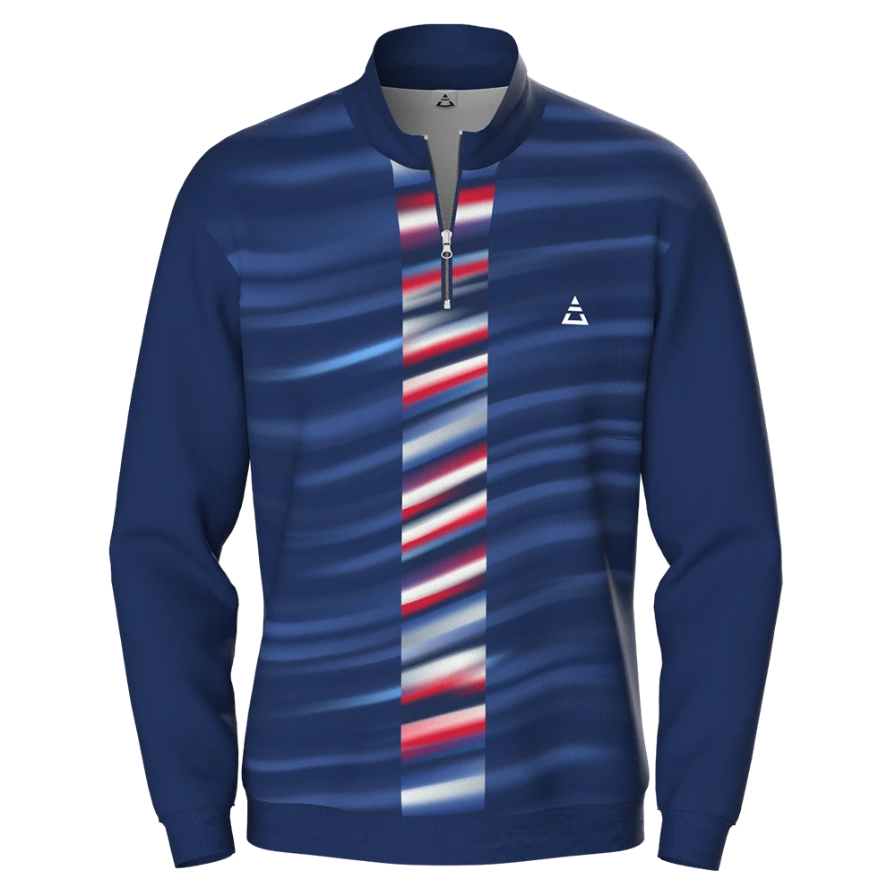 Sudadera media cremallera recta