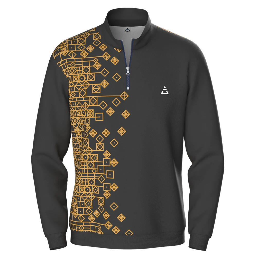 Sudadera media cremallera recta