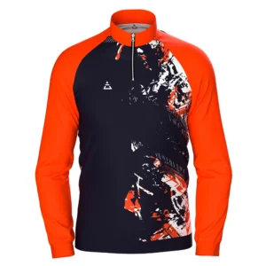 Sudadera media cremallera ranglan