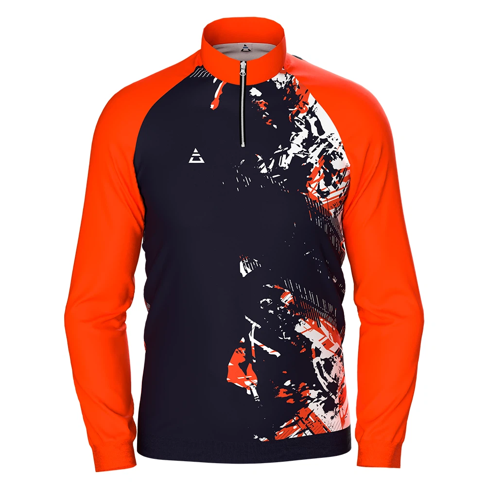 Sudadera media cremallera ranglan